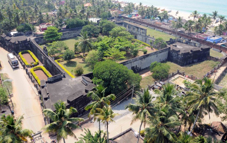 Anjuthengu Fort, Anchuthengu, Kerala, India